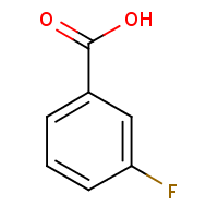 3-Fluorobenzoic acid formula graphical representation
