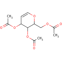 Tri-O-acetyl-D-glucal formula graphical representation