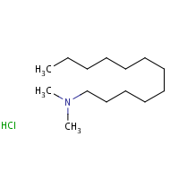 N,N-Dimethyldodecylamine hydrochloride formula graphical representation