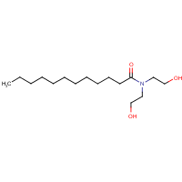 N,N-Di(2-hydroxyethyl)lauramide formula graphical representation