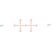 Aluminum silicate, anhydrous formula graphical representation