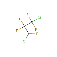 1,3-Dichloro-1,1,2,2,3-pentafluoropropane formula graphical representation