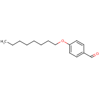 p-(Octyloxy)benzaldehyde formula graphical representation