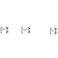 Copper oxychloride formula graphical representation