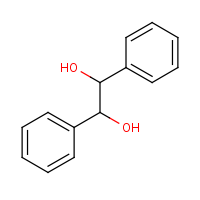 Hydrobenzoin formula graphical representation