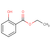 Ethyl salicylate formula graphical representation
