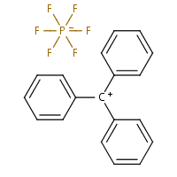 Triphenylcarbenium hexafluorophosphate formula graphical representation