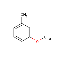 3-Methylanisole formula graphical representation