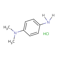 N,N-Dimethyl-p-phenylenediamine monohydrochloride formula graphical representation