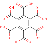 Mellitic acid formula graphical representation