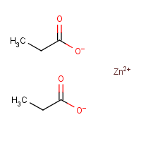 Zinc propionate formula graphical representation