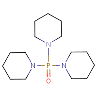 Tripiperidinophosphine oxide formula graphical representation