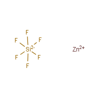 Zinc silicofluoride formula graphical representation