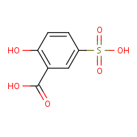 Sulfosalicylic acid formula graphical representation