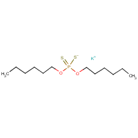 Potassium O,O-dihexyl dithiophosphate formula graphical representation