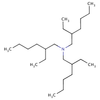 2-Ethyl-N,N-bis(2-ethylhexyl)hexylamine formula graphical representation