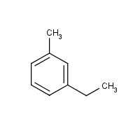 3-Ethyltoluene formula graphical representation