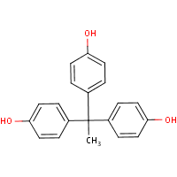 1,1,1-Tris(4-hydroxyphenyl)ethane formula graphical representation