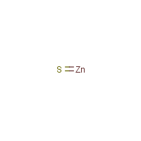 Zinc sulfide formula graphical representation