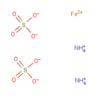 Ferrous ammonium sulfate formula graphical representation