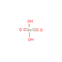 Selenic acid formula graphical representation