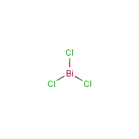 Bismuth chloride formula graphical representation