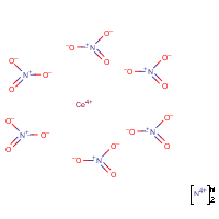 Ceric ammonium nitrate formula graphical representation