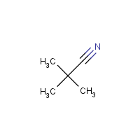 Propanenitrile, 2,2-dimethyl formula graphical representation