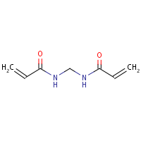 N,N'-Methylenebisacrylamide formula graphical representation
