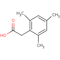 Mesitylacetic acid formula graphical representation