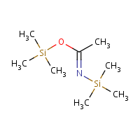 N,O-Bis(trimethylsilyl)acetamide formula graphical representation