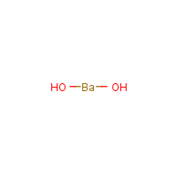 Barium hydroxide formula graphical representation