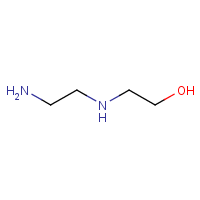 N-(2-Hydroxyethyl)ethylenediamine formula graphical representation