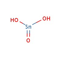 Metastannic acid formula graphical representation