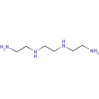Triethylene tetramine formula graphical representation