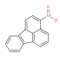 3-Nitrofluoranthene formula graphical representation