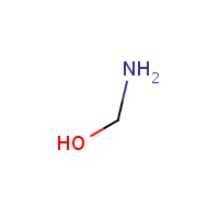 Methanolamine formula graphical representation