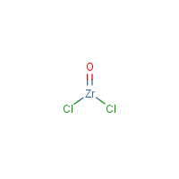 Zirconium oxychloride formula graphical representation