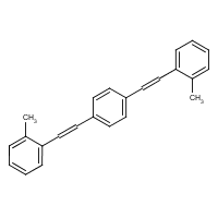 4-Bis(2-methylstyryl)benzene formula graphical representation