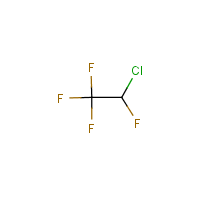2-Chloro-1,1,1,2-tetrafluoroethane formula graphical representation