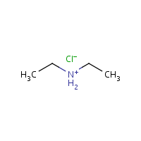 Diethylamine hydrochloride formula graphical representation
