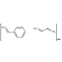 Hydrogenated styrene-butadiene polymer formula graphical representation