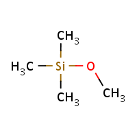 Methoxytrimethylsilane formula graphical representation