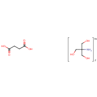 Tris(hydroxymethyl)aminomethane succinate formula graphical representation