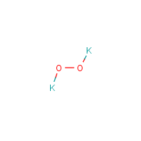 Potassium peroxide formula graphical representation