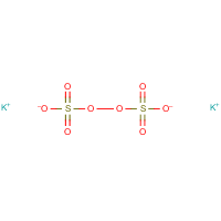 Potassium persulfate formula graphical representation