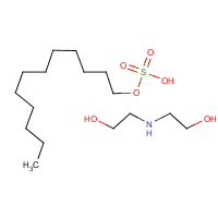 Diethanolamine lauryl sulfate formula graphical representation
