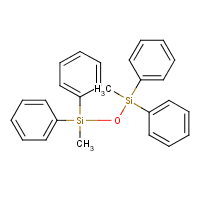Disiloxane, 1,3-dimethyl-1,1,3,3-tetraphenyl- formula graphical representation