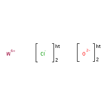 Tungsten dichloride dioxide formula graphical representation