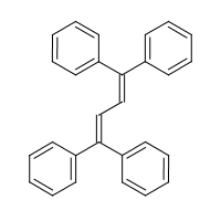 1,1,4,4-Tetraphenylbutadiene formula graphical representation
